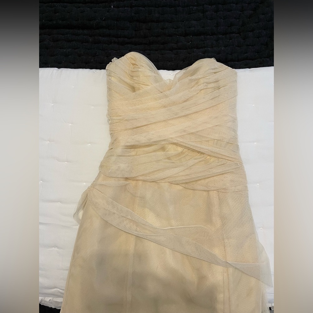 Vera Wang vintage cream dress prom/wedding/evening/maxi size 4